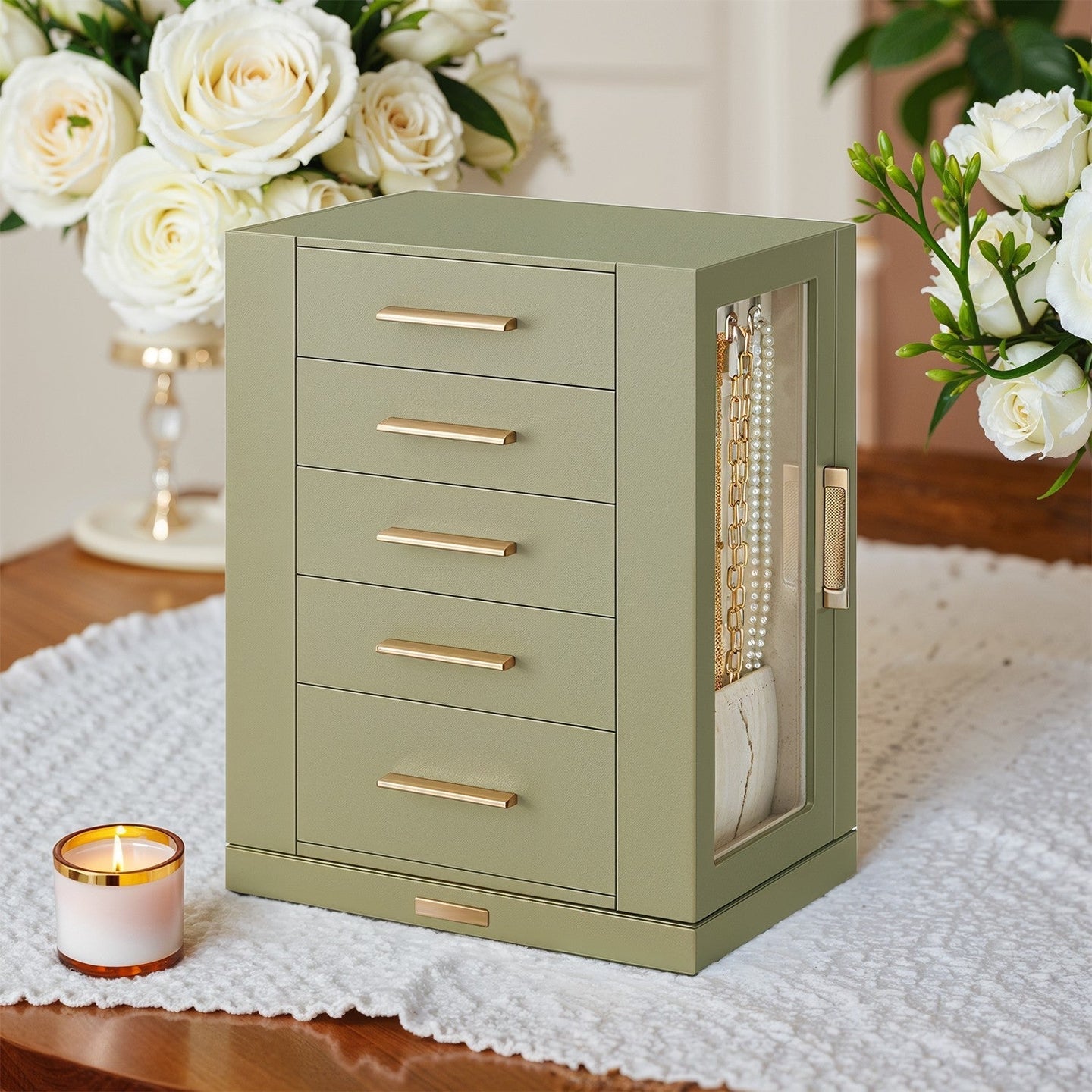 Jewellery Organizer - Glass - Vertical