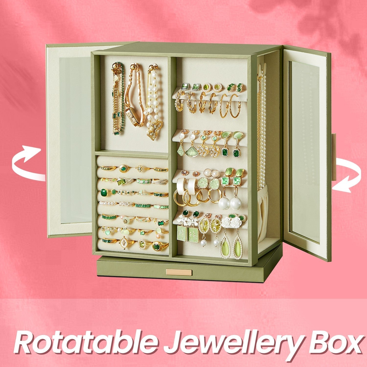 Jewellery Organizer - Glass - Vertical