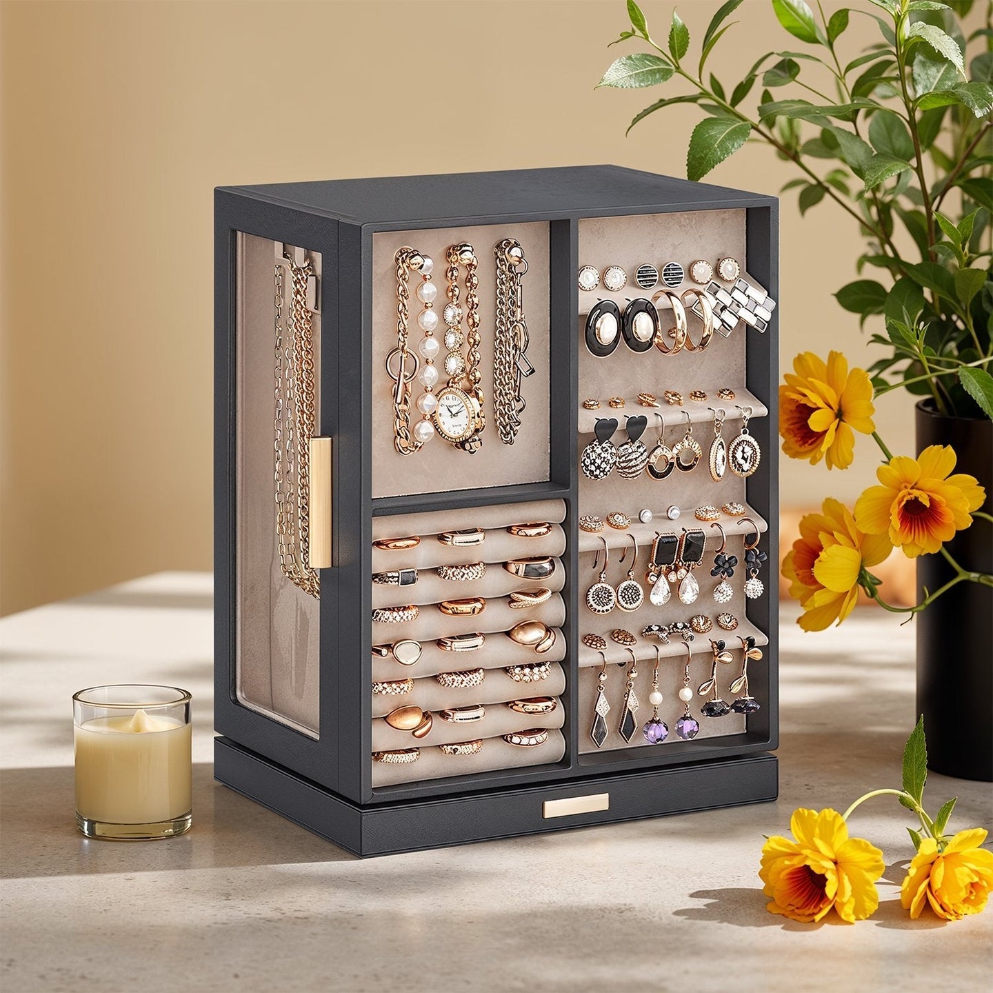 Jewellery Organizer - Glass - Vertical