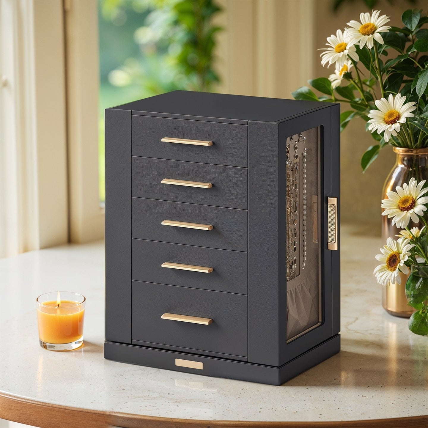 Jewellery Organizer - Glass - Vertical