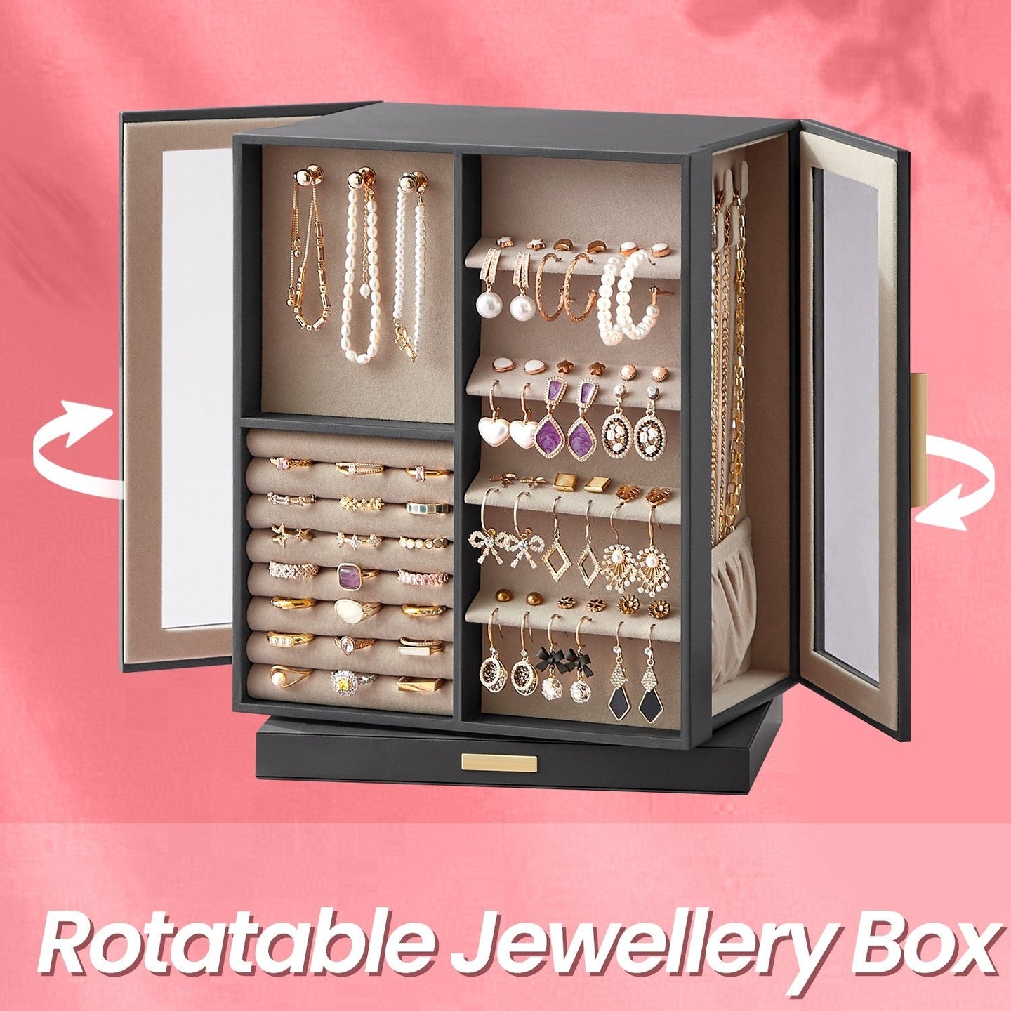 Jewellery Organizer - Glass - Vertical