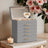 Jewellery Box - Glass - Cloud White and Gold - 6-Layer Organizer with 5 Drawers