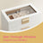 Jewellery Box - MDF and PU - White - with Glass Lid