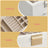 Jewellery Box - MDF and PU - White - with Glass Lid