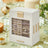 Jewellery Box - Glass - Cloud White - 5-Layer Organiser with 3 Side Drawers and Big Mirror