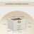Jewellery Box - Glass - Cloud White and Gold - 4-Layer Organiser with 3 Drawers