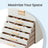 Jewellery Organiser - MDF and PU - White - with Glass Lid