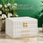 Jewellery Box - PU - Cloud White - 3 Tiers with Mirror and 2 Drawers