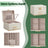 Jewellery Box - PU - Cloud White - 3 Tiers with Mirror and 2 Drawers
