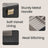 Jewellery Organiser Box - MDF and PU - with Glass Lid