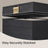 Jewellery Organiser Box - MDF and PU - with Glass Lid