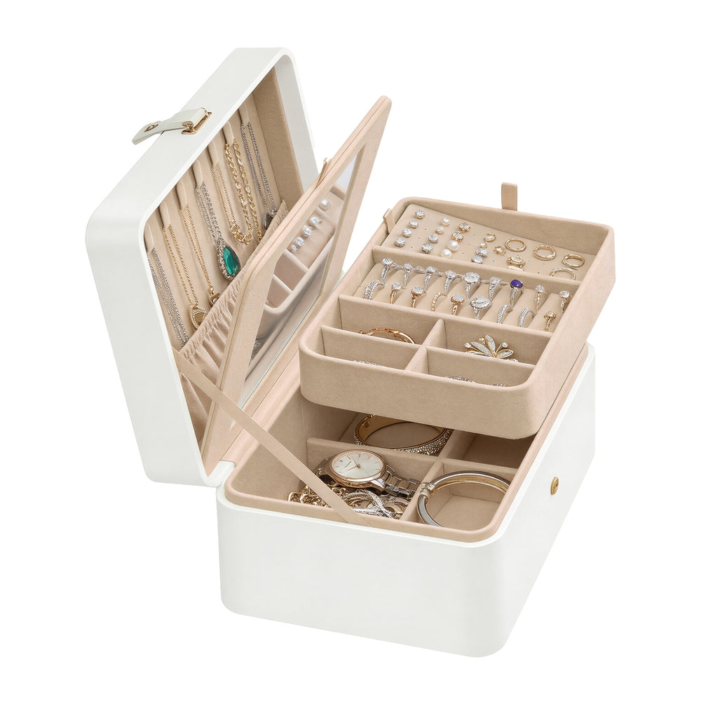 Jewellery Storage Case - 2.5L - MDF - 2-Layer Organiser