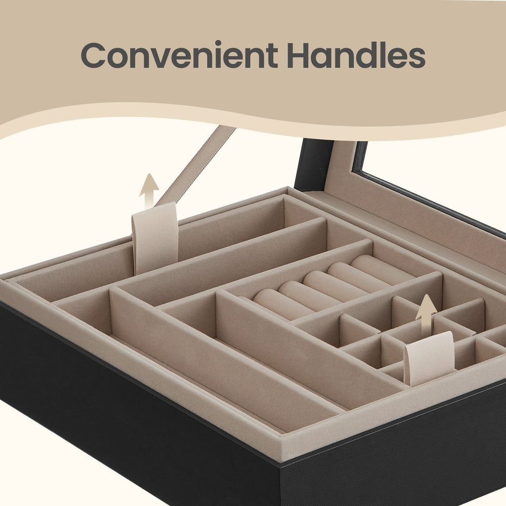 Jewellery Box - 2-Layer - MDF - Removable Tray