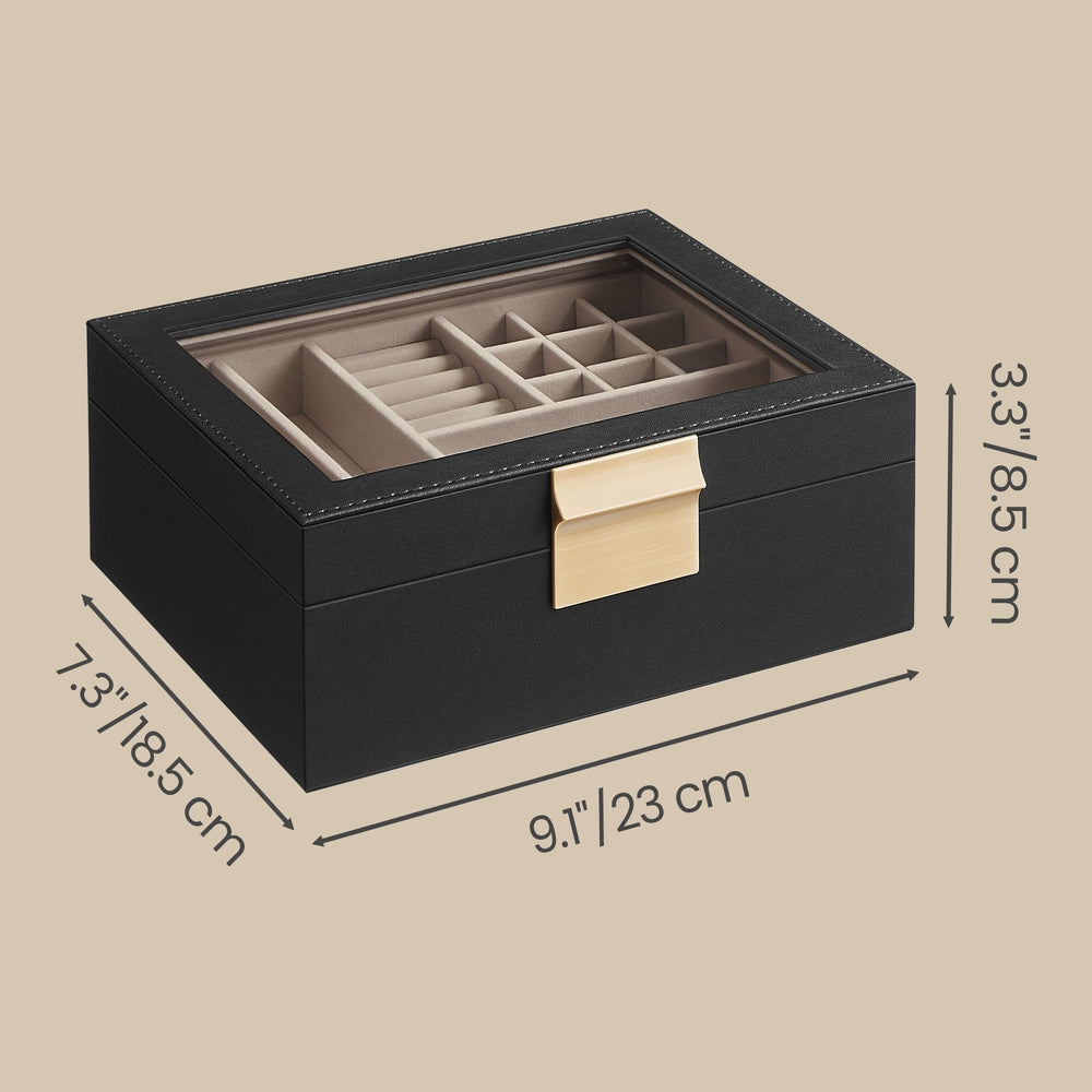 Jewellery Box - 2-Layer - MDF - Removable Tray