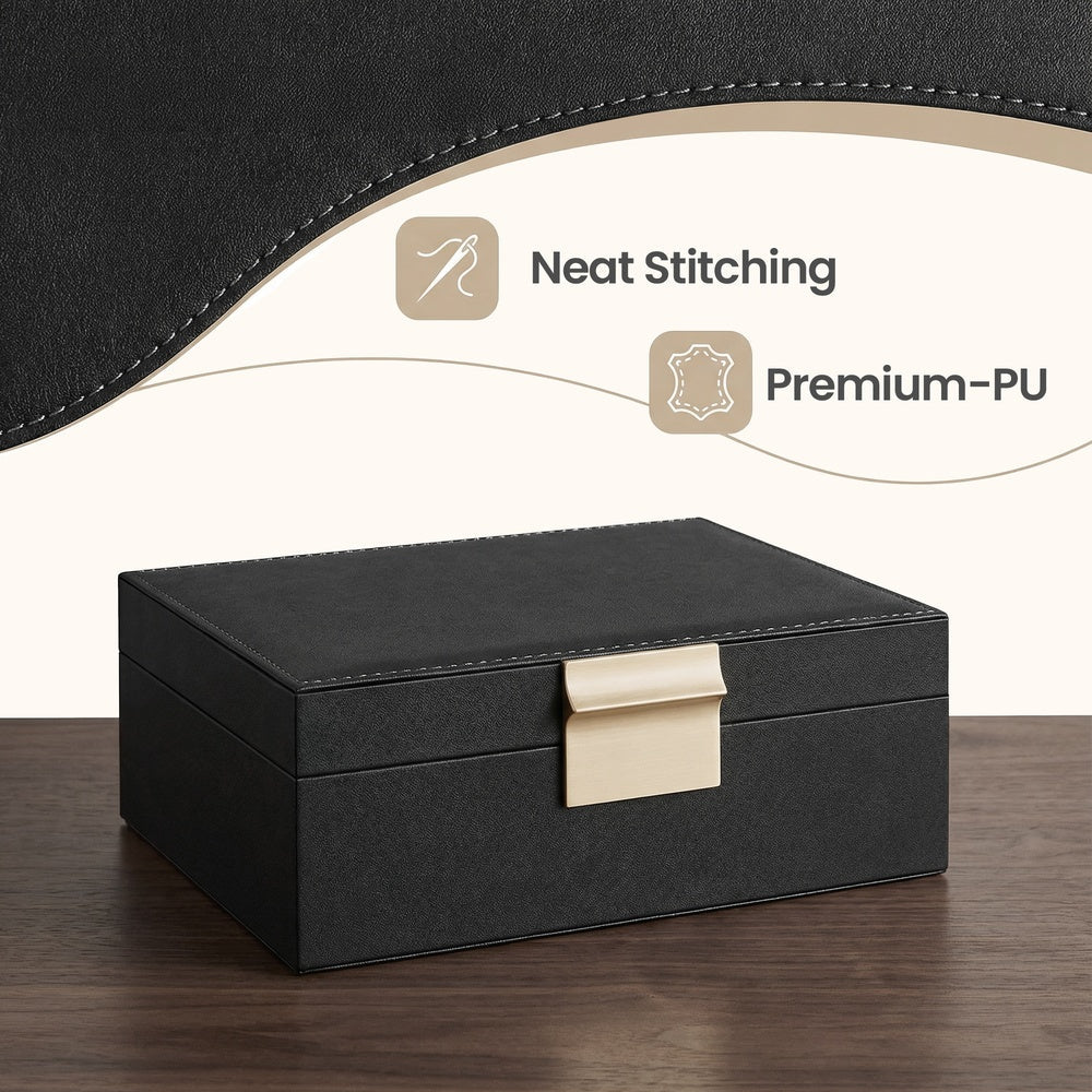 Jewellery Box - 2-Layer - MDF - Removable Tray