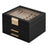 Jewellery Box - MDF and PU - Black - with Glass Lid