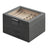 Jewellery Box - MDF and PU - Grey - with Glass Lid