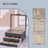 Jewellery Box - MDF and PU - with Glass Lid