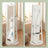 Jewellery Cabinet - Wood - White with Greyish Wood Grain