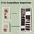 Jewellery Cabinet - Wood - White with Greyish Wood Grain