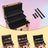 Makeup Trolley - Wood - Black - Professional Case with 2 Drawers and 4 Removable Wheels