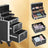 Makeup Trolley - Rolling with 2 Drawers - ABS - Red