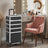 Makeup Trolley - Plastic - Black - Lockable