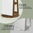 Jewellery Cabinet - Wood - Rustic Brown and Black - 360° Rotating and Lockable with Full-Length Mirror