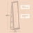 Jewellery Cabinet - MDF - Brown - Lockable with Full-Length Mirror and LED Lights