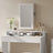 Lockable Jewellery Cabinet - Wood - White