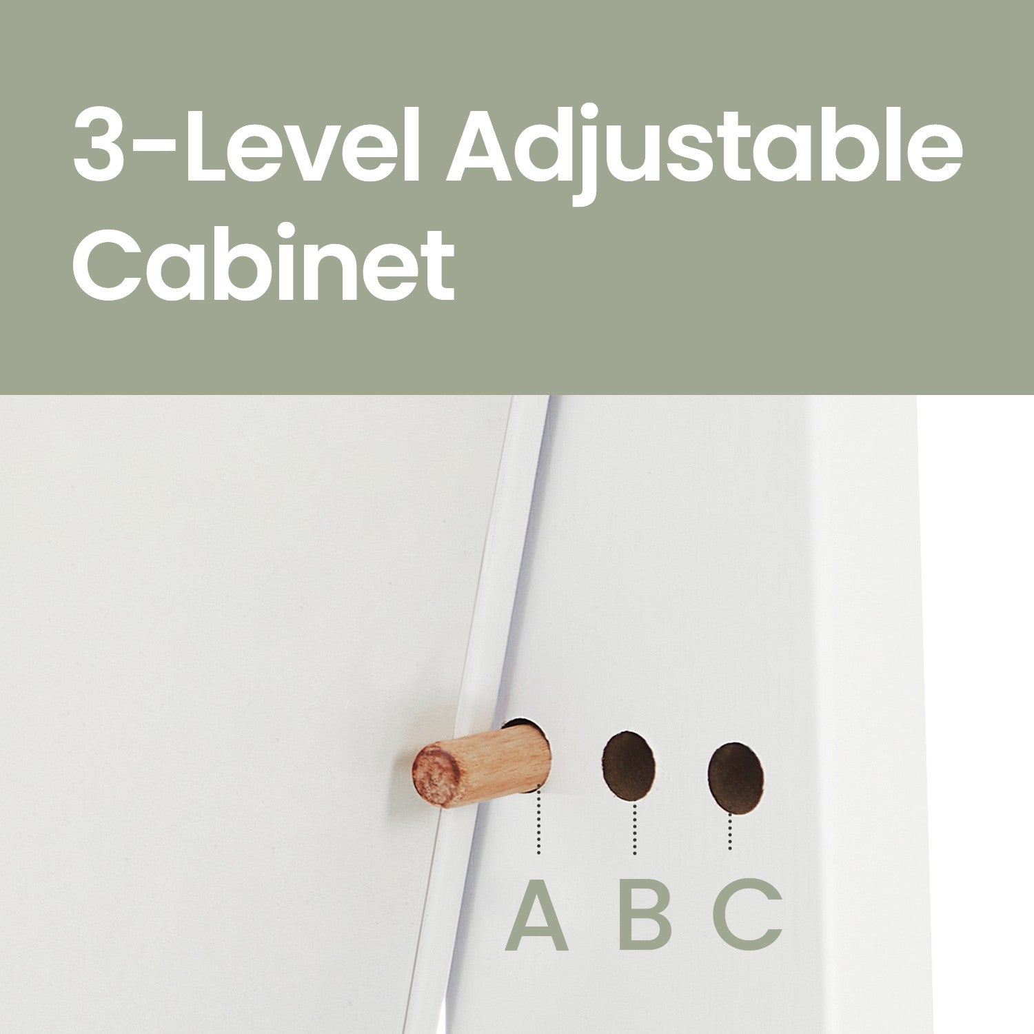 Jewellery Cabinet Armoire - MDF - Brown - Lockable with Full-Length Mirror