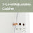 Jewellery Cabinet Armoire - MDF - Brown - Lockable with Full-Length Mirror