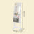 Jewellery Storage Cabinet - Wood - Black and White - Lockable with Full-Length Mirror