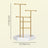 Jewellery Display Stand - 4 Zones - Metal Frame - Earring and Necklace Holder