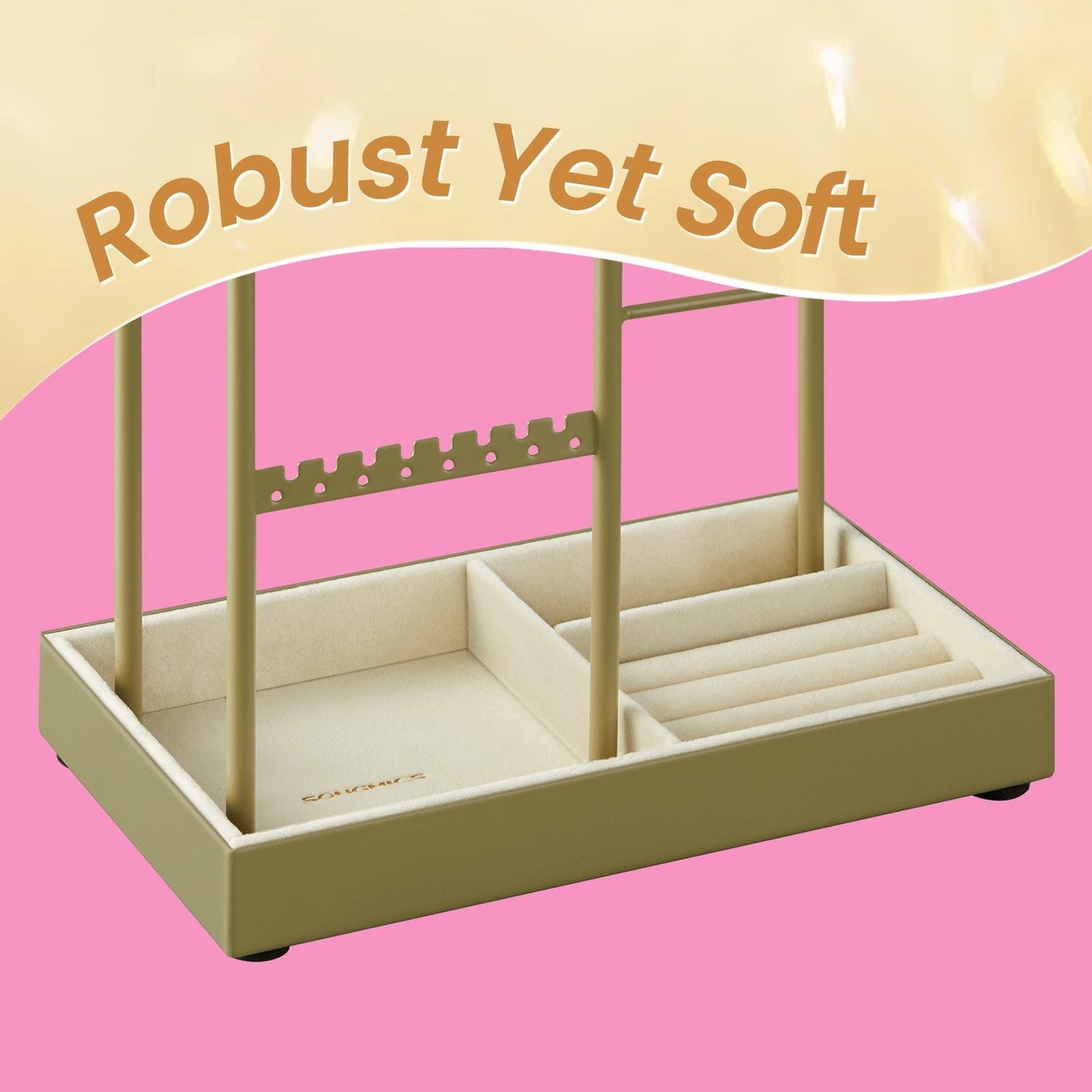Jewellery Organizer - Metal Frame - Velvet-Lined