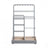 Jewellery Organizer - Metal and MDF - Light Grey - with Metal Frame