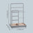 Jewellery Organizer - Metal and MDF - Light Grey - with Metal Frame