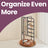 Rotating Jewellery Display Stand - Metal - Black - 4 Independent Sections with Bottom Tray