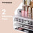 2-Piece Set Makeup Organiser - 18L - Acrylic - 3 Drawers
