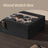 Watch Box - Solid Wood - Rustic Walnut - 12 Slots with Glass Lid