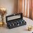 Watch Box Organizer - Synthetic Leather - Black - Large Glass Lid with Removable Pillows