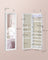 Jewellery Cabinet - Wood - White - Lockable with Mirror and Multiple Compartments