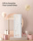 Jewellery Cabinet - Wood - White - Lockable with Mirror and Multiple Compartments