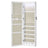 Jewellery Cabinet - Wood - White - Lockable with Mirror and Multiple Compartments
