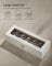 Watch Box - Glass - Black - 6 Slots with Lock and Cushions