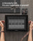 Watch Box - PU - Black - 24 Slot Large Storage Display Case with Glass Lid and Velvet Lining