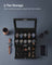 2-Tier Watch Box - MDF and Paper - Black Synthetic Leather