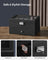 2-Tier Watch Box - MDF and Paper - Black Synthetic Leather