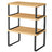 Set of 3 Pantry Storage Shelves - Metal - Ink Black - Expandable and Stackable Counter Organisers