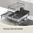 Expandable Dish Drying Rack - 30L - Stainless Steel - Rotatable Drainage Spout